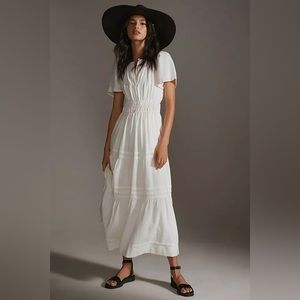 Anthropologie Linen Somerset Dress